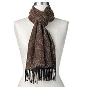 C&B Brown Mult Snakeskin Print Scarf, 12"W x 64"L